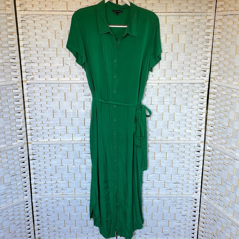 Universal Standard Short sleeve, Button Down dress, size S